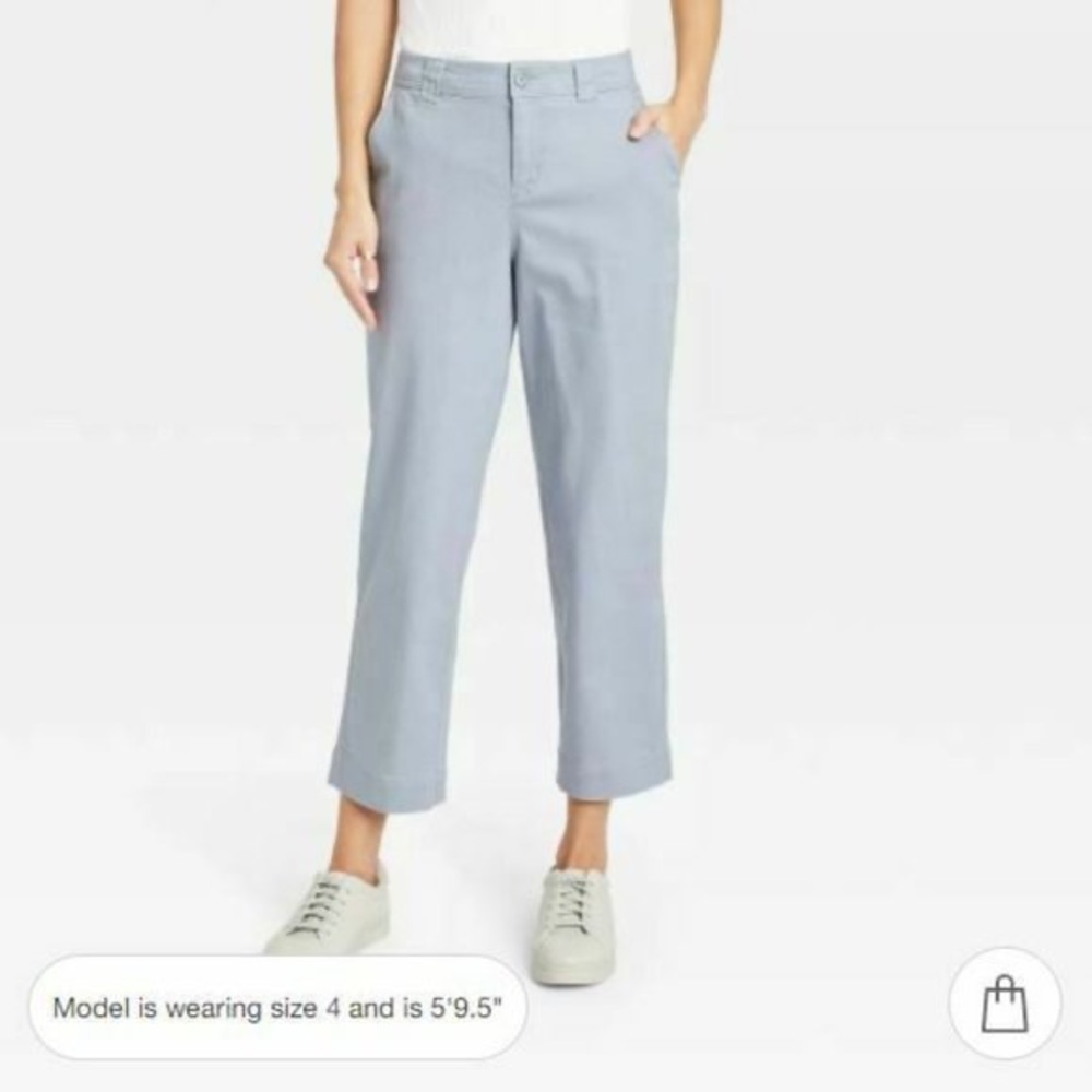 Straight cropped pants